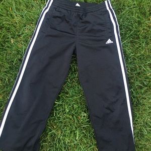 Kids adidas black track pants